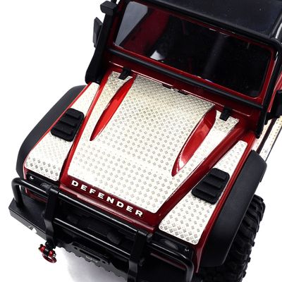 Motorhuvsskydd Rostfritt Stål TRX-4M 1/18 Defender (Yeah Racing)