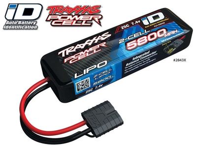 TRX2843X Li-Po Batteri 2S 7,4V 5800mAh 25C iD-kontakt