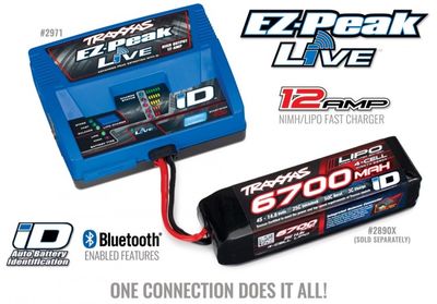 TRX2971GX EZ-Peak Live 12A NiMH/Li-Po Laddare Auto ID