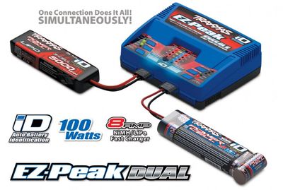 TRX2990GX Laddare EX-Peak Dual 8A och 2 x 3S 11.1V 5000mAh Batteri Combo