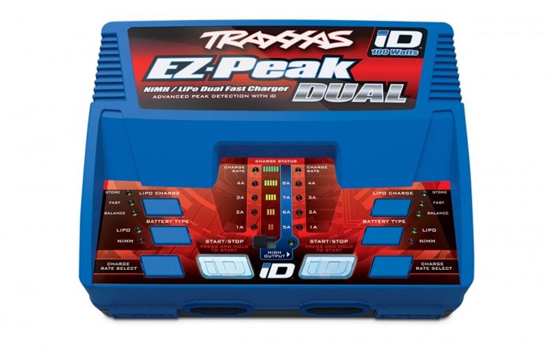 TRX2990GX Laddare EX-Peak Dual 8A och 2 x 3S 11.1V 5000mAh Batteri Combo