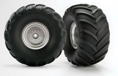 TRX3663 Däck & Fälg Terra Groove/Matt Krom 2.0/3.0" Truck