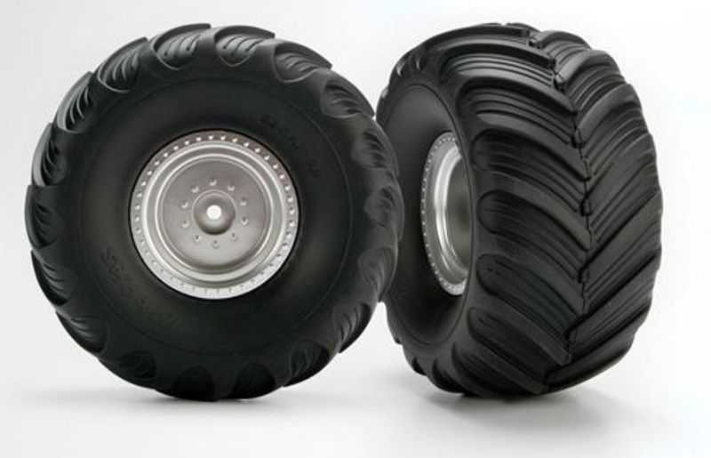 TRX3663 Däck & Fälg Terra Groove/Matt Krom 2.0/3.0" Truck