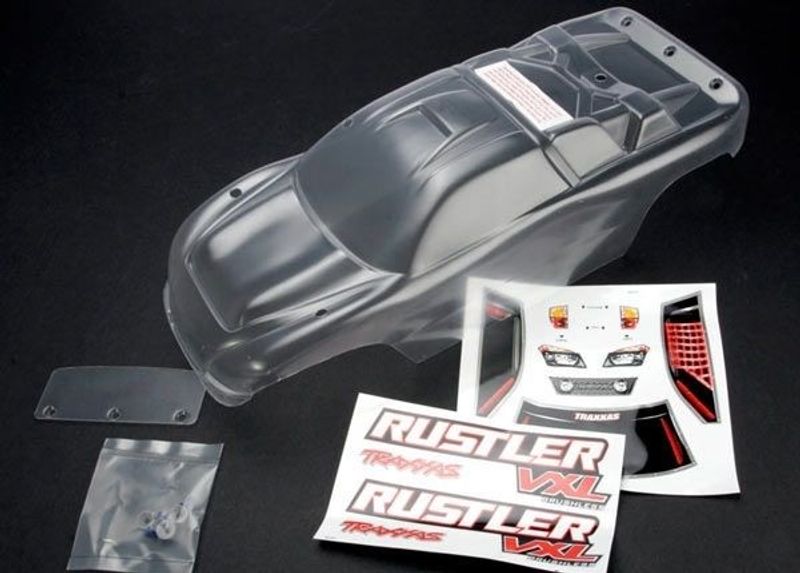 TRX3714 Kaross Rustler 2wd Omålad
