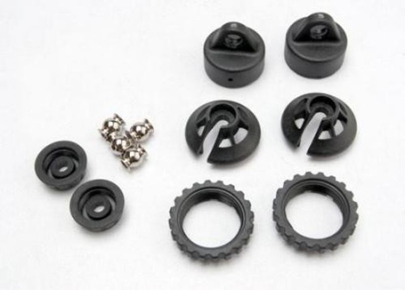 TRX5465 Caps and spring retainers GTR shock E-Revo 1/10