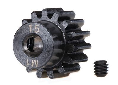 TRX6487R Motordrev 15T 1.0M Pitch för 5mm Axel (Fräst)