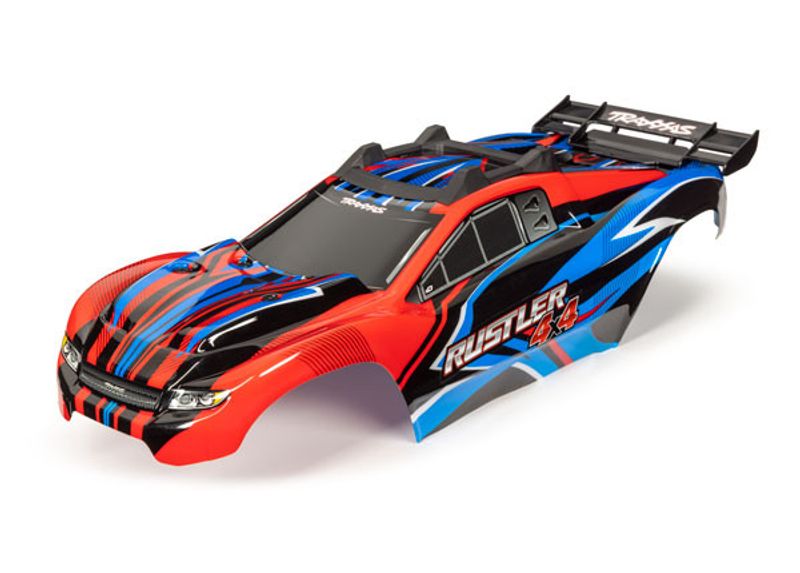 Kaross Traxxas Rustler 4x4 Målad