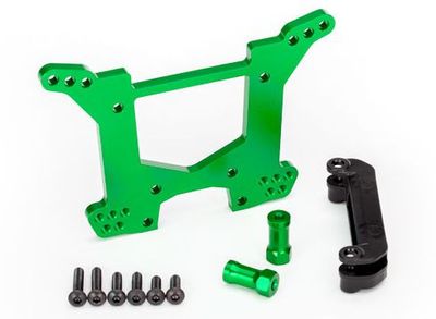 TRX6738X Stötdämpartorn Bak Aluminium Rustler/Hoss 4x4