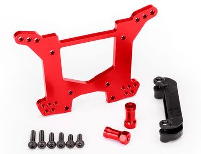 TRX6738X Stötdämpartorn Bak Aluminium Rustler/Hoss 4x4