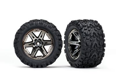 TRX6773X Däck & Fälg Talon Extreme/RXT Svart Krom 2.8" 4WD TSM