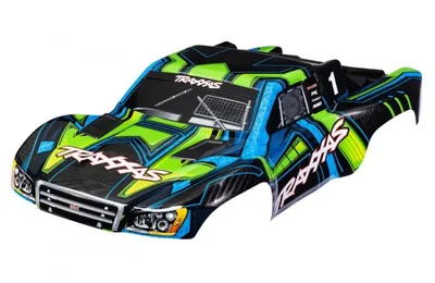 TRX6844GREEN Kaross Slash 4x4 Grön/Blå (för Clipless Montering)
