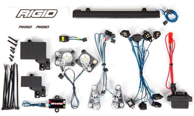 TRX8095 LED Ljus Sats Komplett (förberett för Pro Scale Advanced) TRX-4 Landrover