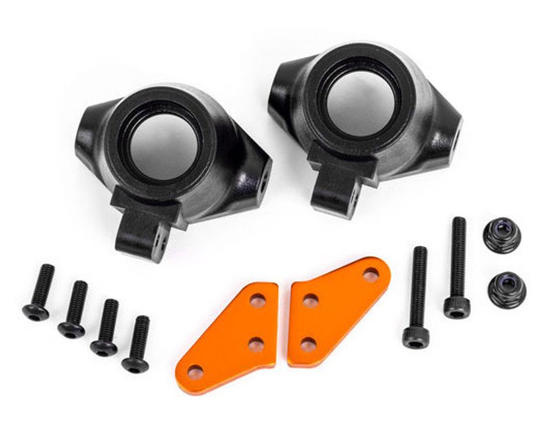 Styrspindlar (plast) + Armar Alu (Par) Traxxas Sledge