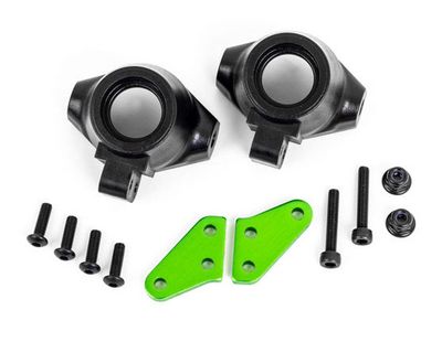 Styrspindlar (plast) + Armar Alu (Par) Traxxas Sledge