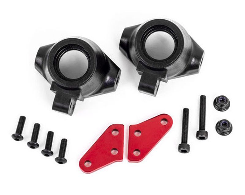 Styrspindlar (plast) + Armar Alu (Par) Traxxas Sledge