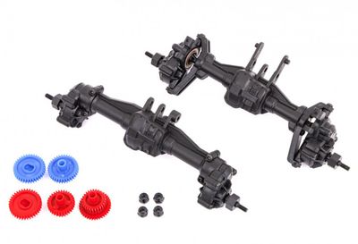 TRX9843R Portalaxel Set Fram + Bak Komplett (2.56:1 Växlad) TRX-4M