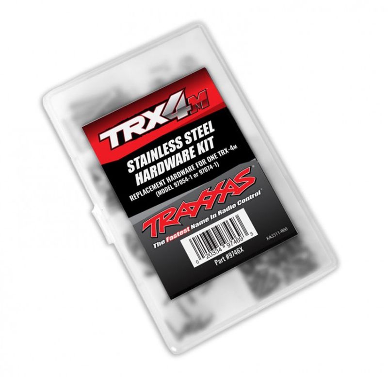 TRX9746X Skruvsats Rostfritt Komplett (Sortimentslåda) TRX-4M