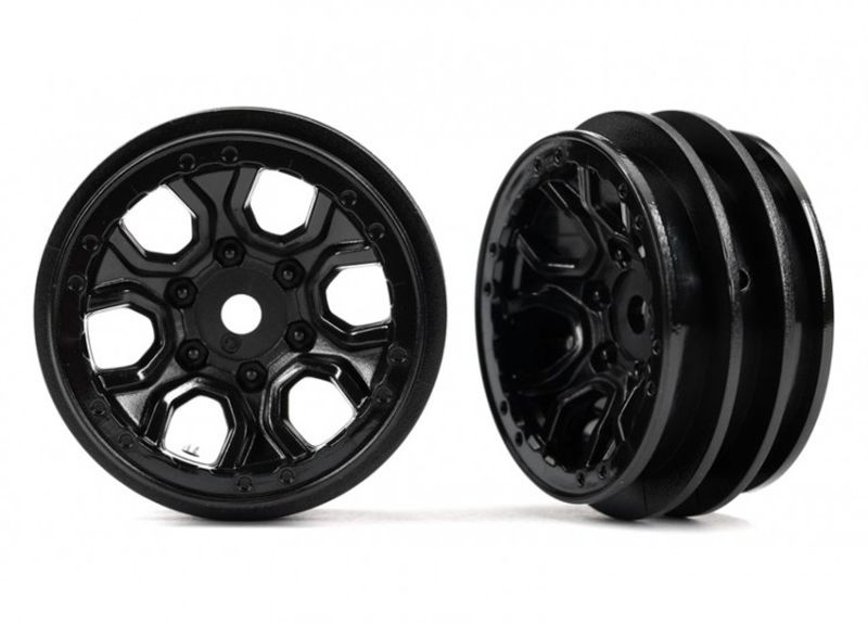 TRX9770 Fälg Spider Svart 1.0" (2) TRX-4M