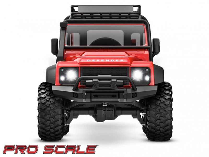 TRX9784 LED Ljus Fram- och Bak Set Komplett TRX-4M Defender 1/18
