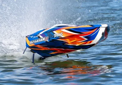 Traxxas Spartan-SR BL TQi TSM Självrätande RC-båt Orange