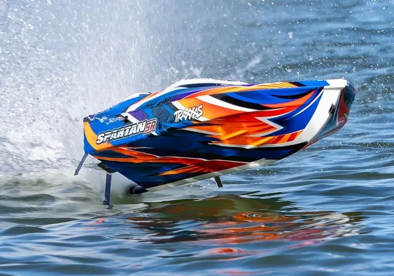 Traxxas Spartan-SR BL TQi TSM Självrätande RC-båt Orange