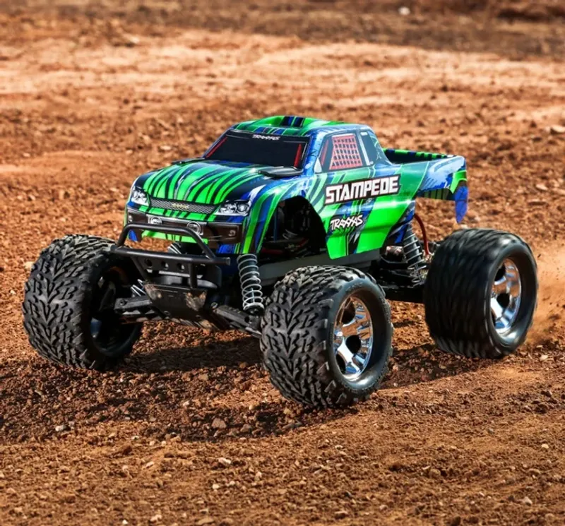 TRAXXAS Stampede 1/10 RTR TQ EHD Grön USB-C - Med Batteri & Laddare