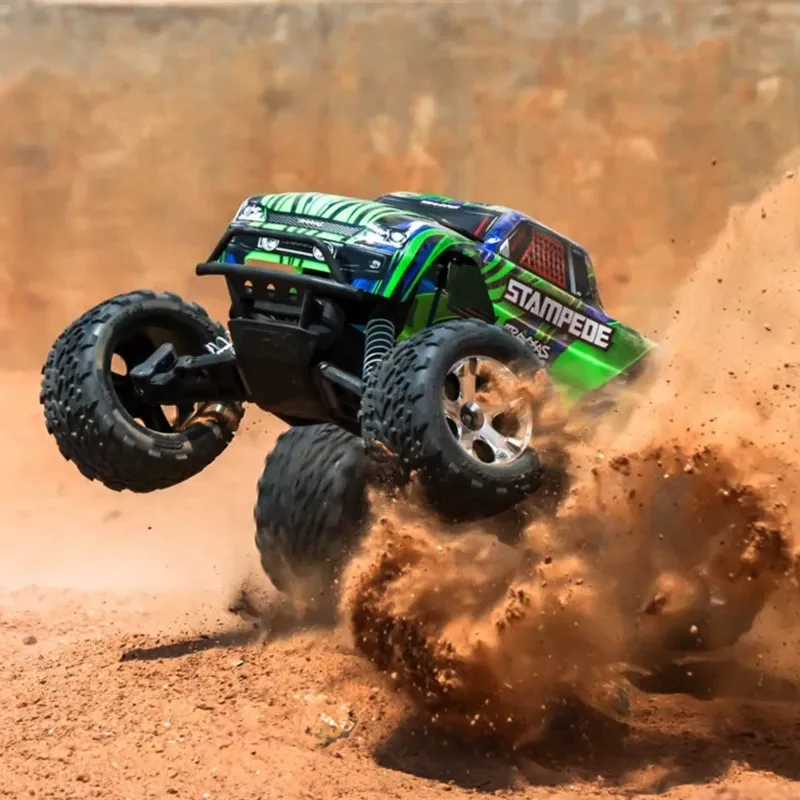TRAXXAS Stampede 1/10 RTR TQ EHD Grön USB-C - Med Batteri & Laddare