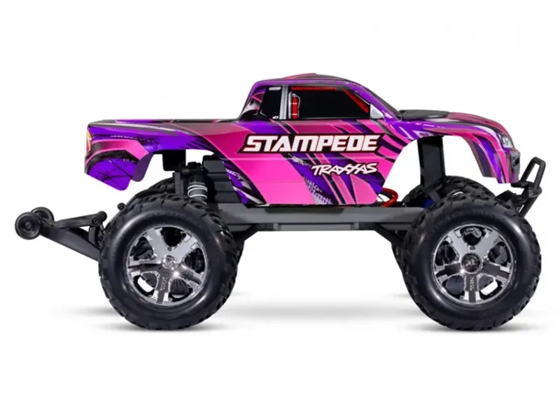 Traxxas Stampede 2WD 1/10 RTR TQ EHD Rosa USB-C - Med Batteri & Laddare
