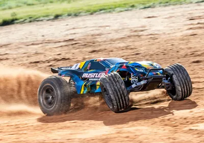 Traxxas Rustler 2WD 1/10 HD VX3 BL 3S RTR Gul
