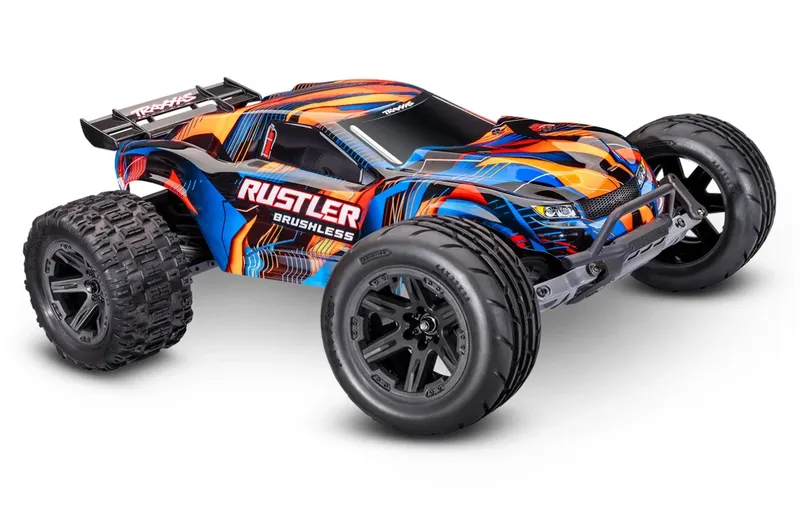 Traxxas Rustler 2WD 1/10 HD VX3 Borstlös 3S RTR Orange