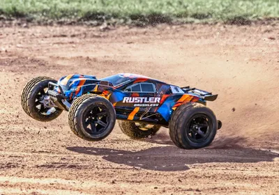 Traxxas Rustler 2WD 1/10 HD VX3 Borstlös 3S RTR Orange
