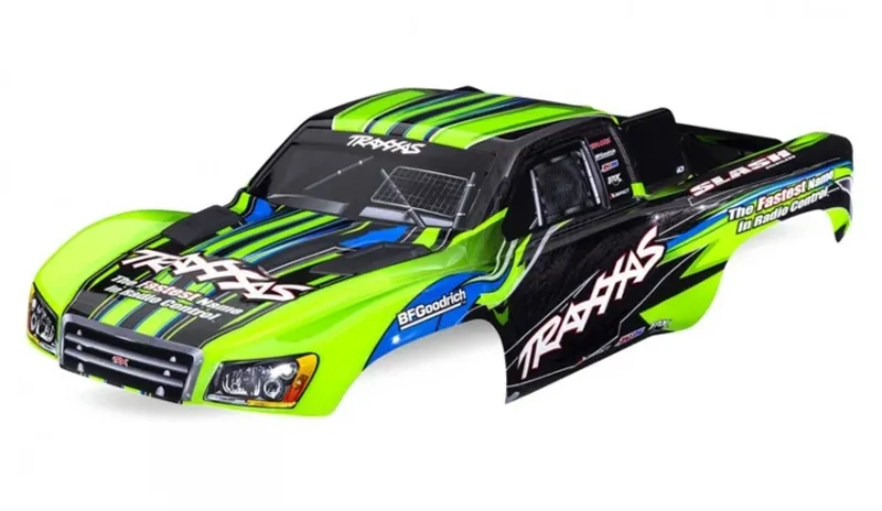 TRX5924-Green Kaross Traxxas Slash 4x4 / 2wd för Clipless Montering