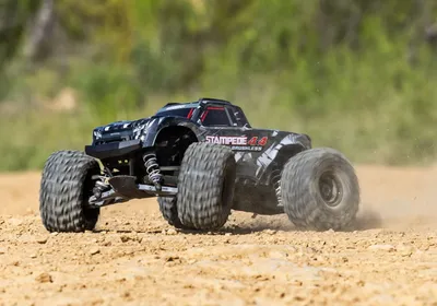 Traxxas Stampede 4x4 1/10 HD VX3 Borstlös RTR Svart
