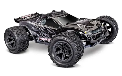 Traxxas Rustler 4x4 1/10 HD Brushless Stadium Truck Svart