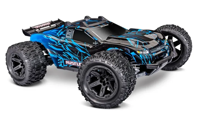 Traxxas Rustler 4x4 1/10 HD BL-2s RTR Blå
