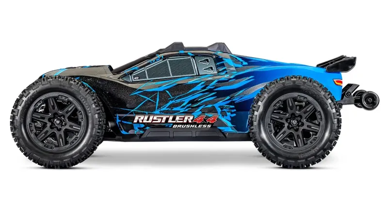 Traxxas Rustler 4x4 1/10 HD BL-2s RTR Blå