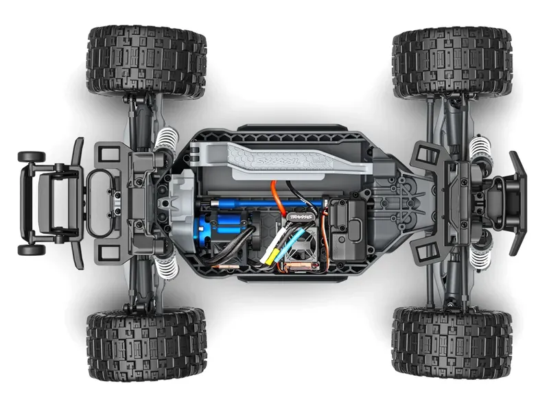 Traxxas Rustler 4x4 1/10 HD BL-2s RTR Blå