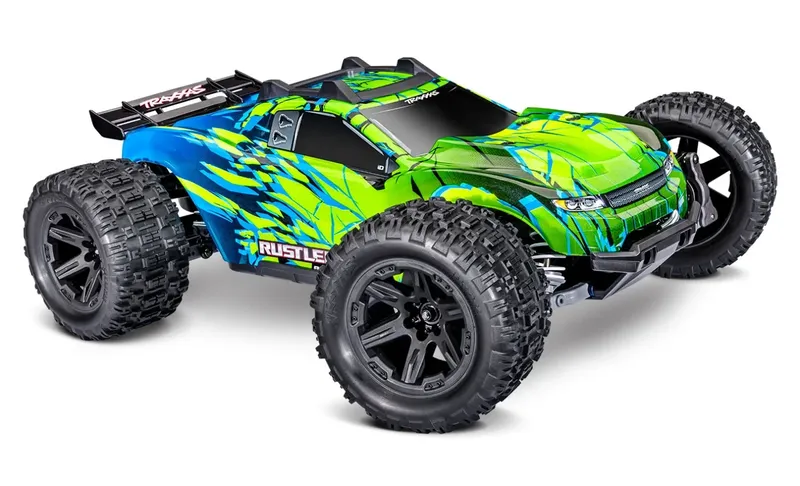 Traxxas Rustler 4x4 1/10 HD VXL-3S BL RTR Grön