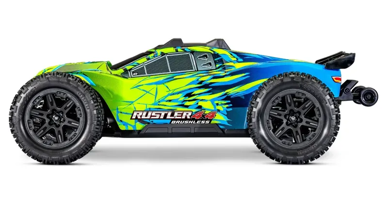 Traxxas Rustler 4x4 1/10 HD VXL-3S BL RTR Grön