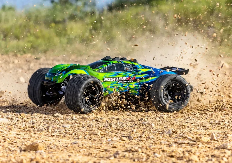 Traxxas Rustler 4x4 1/10 HD VXL-3S BL RTR Grön