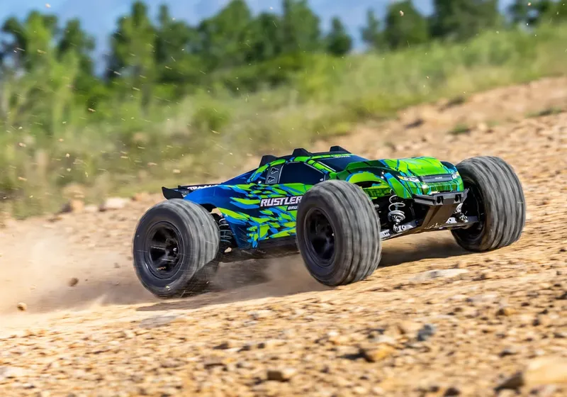 Traxxas Rustler 4x4 1/10 HD VXL-3S BL RTR Grön