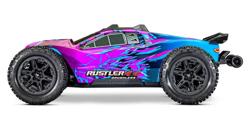 Traxxas Rustler 4x4 1/10 HD VX3 BL 3S RTR Lila