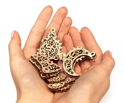 Ugears U-Fidget Gearsmas Träbyggsats