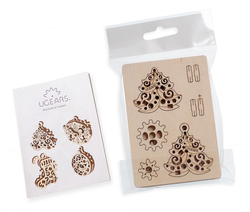 Ugears U-Fidget Happy New Gear Träbyggsats