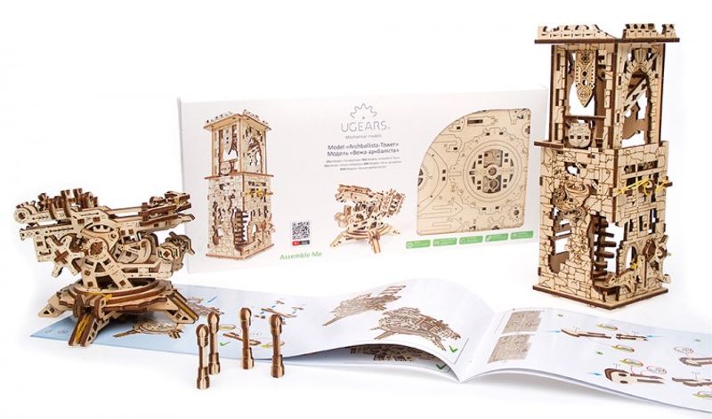 Ugears Archballista-Tower Träbyggsats