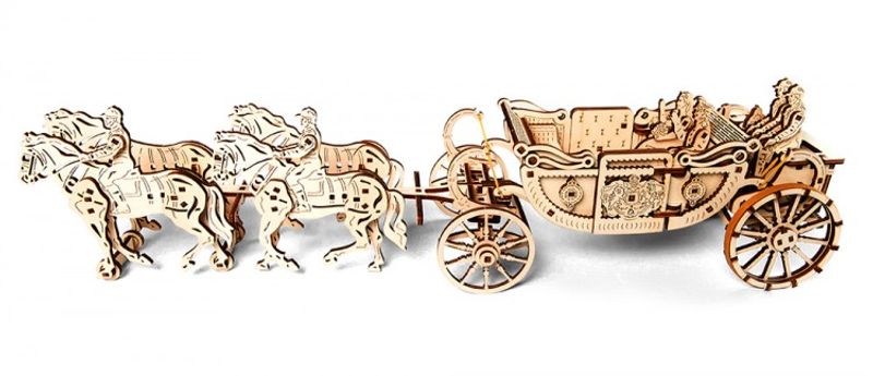 Ugears Royal Carriage Träbyggsats