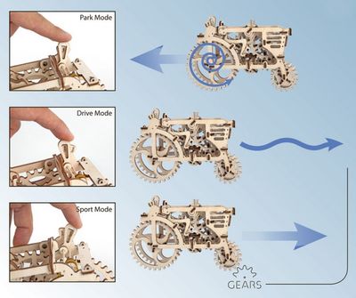 Ugears Tractor Träbyggsats