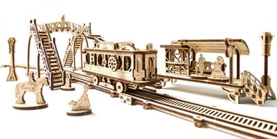 Ugears Spårvagnslinje Träbyggsats