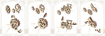 Ugears U-Fidget Tribiks Träbyggsats