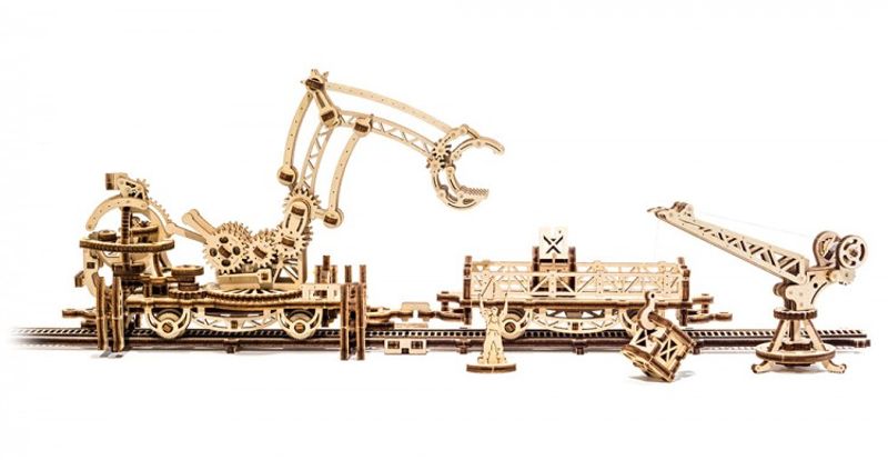 Ugears Rail Mounted Manipulator Träbyggsats